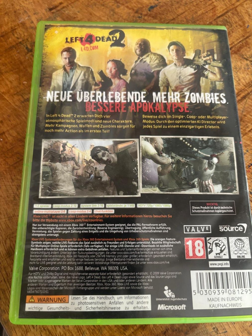 Jeux: Xbox 360 Left to Dead 2 ab 18J. – D'occasion à Regensdorf par RCM_8105Regensdorf 3